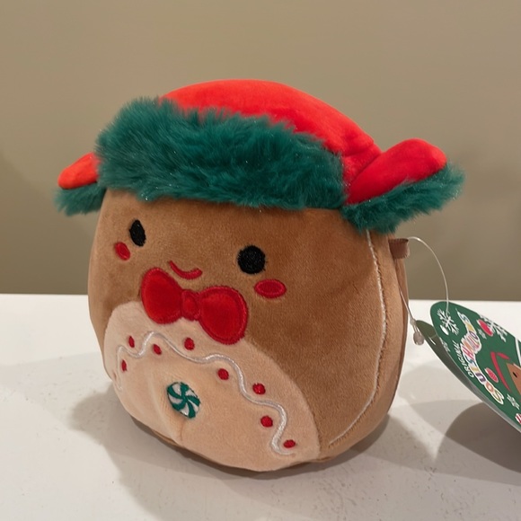 ⚡️NWT 5” Peterson the Gingerbread Boy with Trapper Hat Christmas Squishmallow - Picture 2 of 6